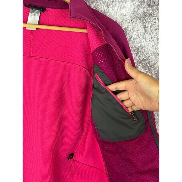 Patagonia PolarTec WindBloc Fuchsia Pink Full Zip Oockets Jacket Soft shell Smal - Picture 14 of 16